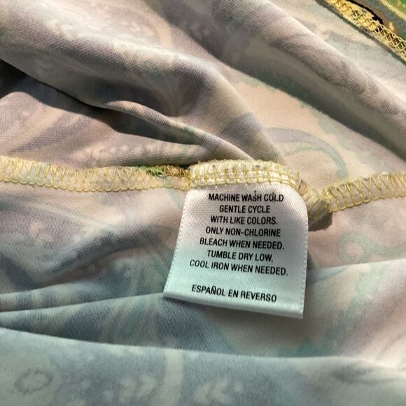 NWOT. Charter Club Women’s L Nylon & Spandex Print 3/4 Sleeve Top - Picture 6 of 9